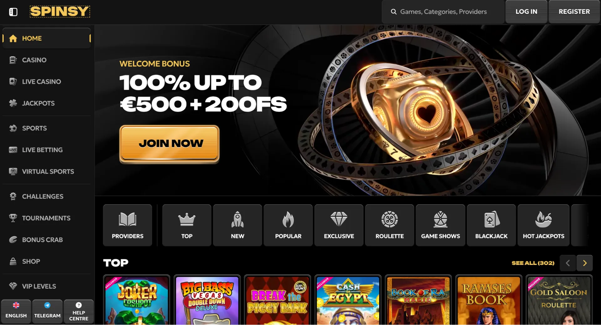 Online betting website